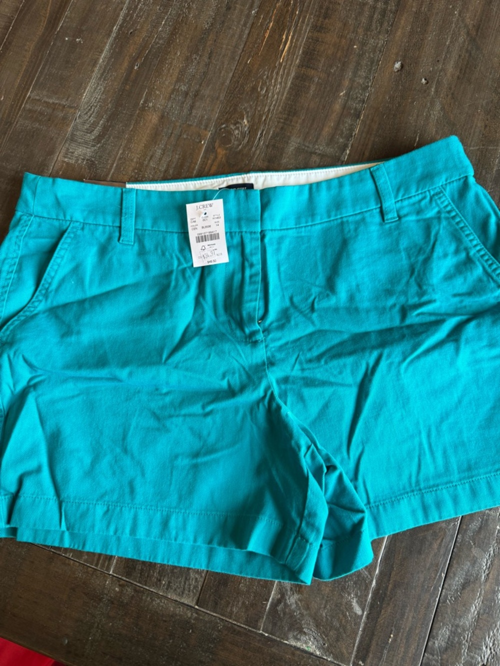 J. Crew Bright Turquoise Chino Bermuda Shorts